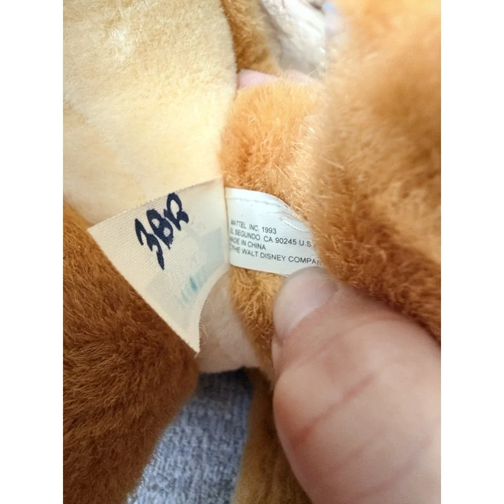1993 Mattel Authentic Disney Lion King Adult SIMBA Medium Plush Stuffed Toy Lion